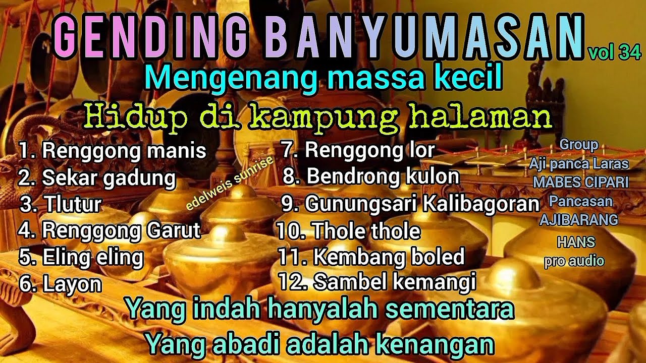 LAGU PENUH KENANGAN DI KAMPUNG - GENDING BANYUMASAN TULEN