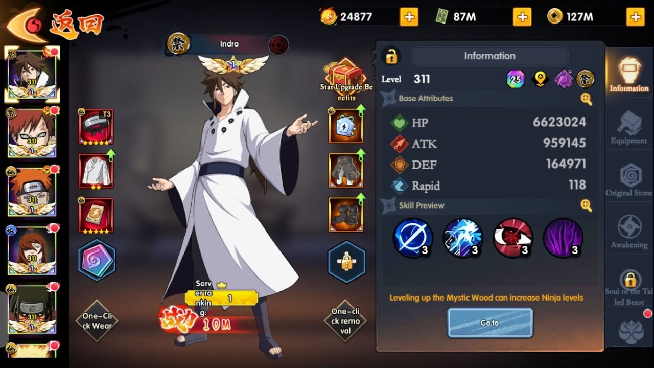 Naruto Chakra Resonance🌌 Review Indra - Naruto RPG!🌌