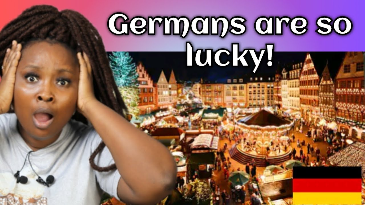 How Christmas Is Celebrated In Germany --- BEST CHRISTMAS MARKETS in Germany || African REACTION!