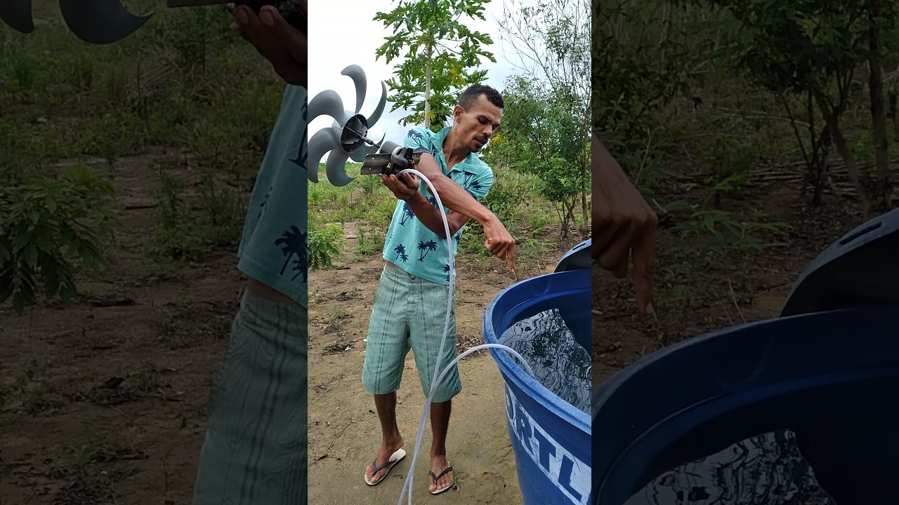 veja aí  eu fazendo  um motorzinho para fazer  oxigênio  para os peixes  com moto de geladeira