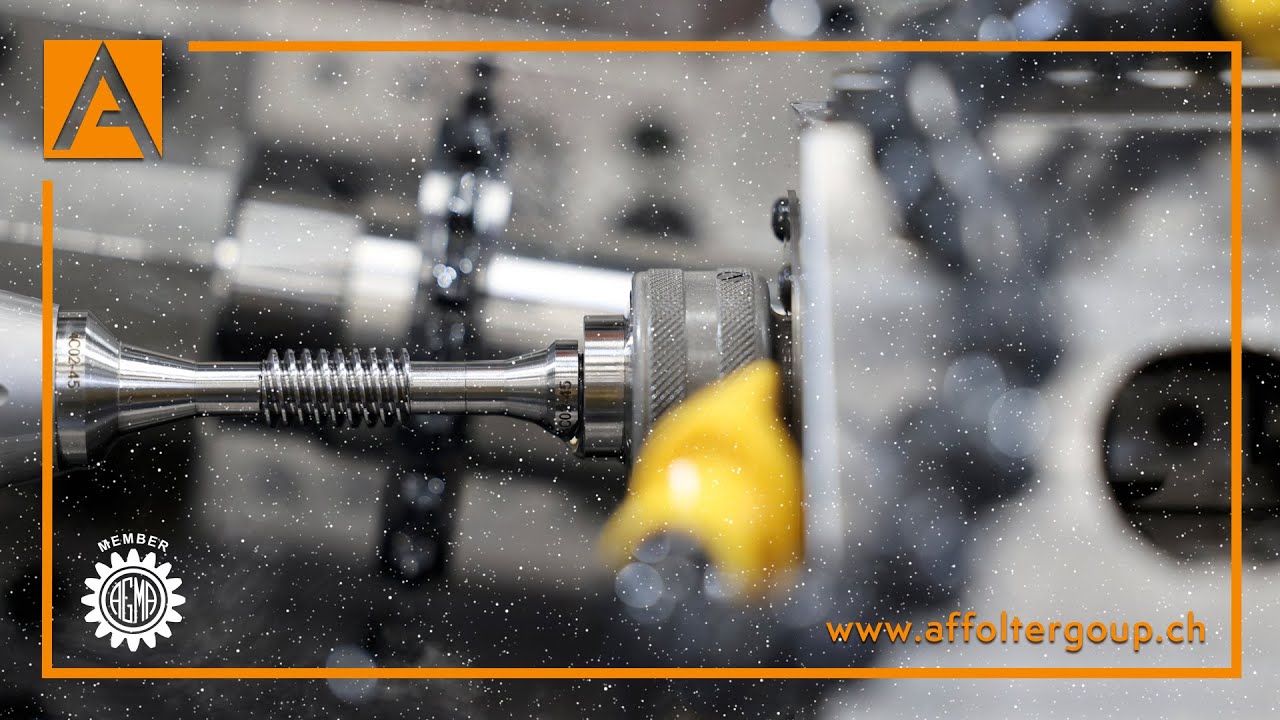 Worm Screw Milling Ø9.90x25mm on CNC Gear Cutting Hobbing Machine AFFOLTER