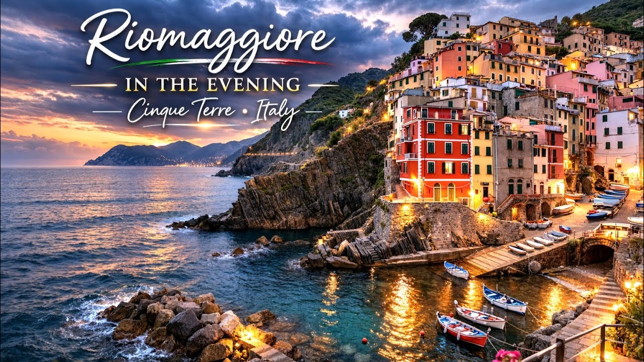 Italy 🇮🇹 Evening Atmosphere in Riomaggiore, Cinque Terre 