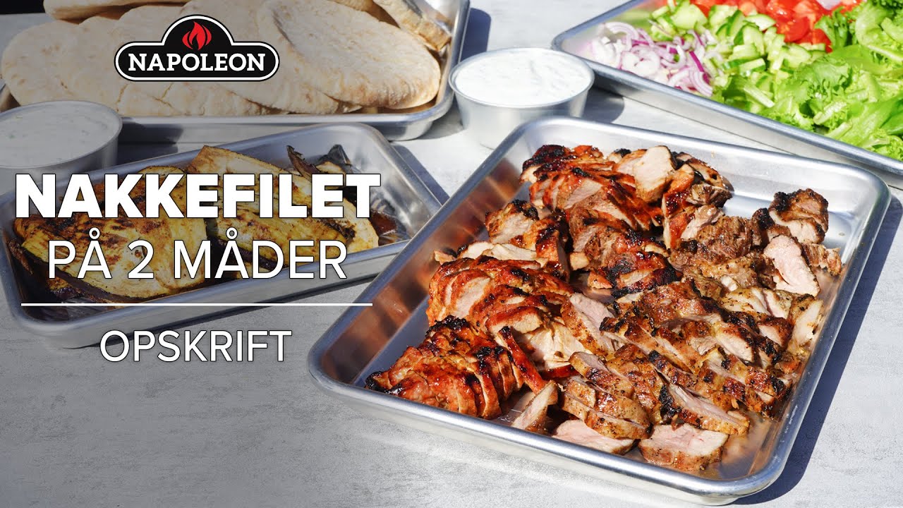 Grillopskrift - nakkefilet på gasgrill