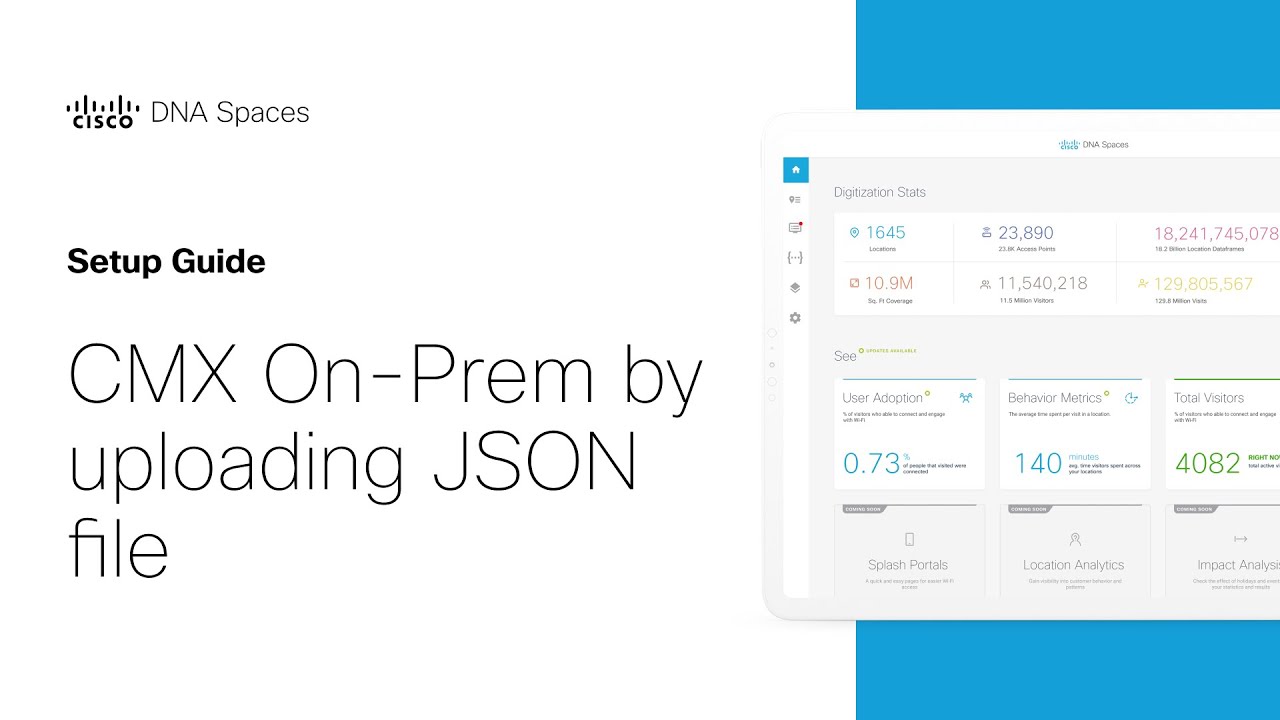 Cisco DNA Spaces Setup Guide - CMX on Prem by Uploading JSON File