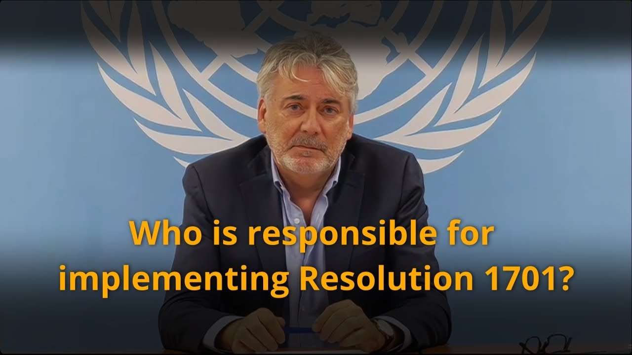 Who is responsible for implementing Resolution 1701? - Andrea Tenenti @ UN Press Briefing NY