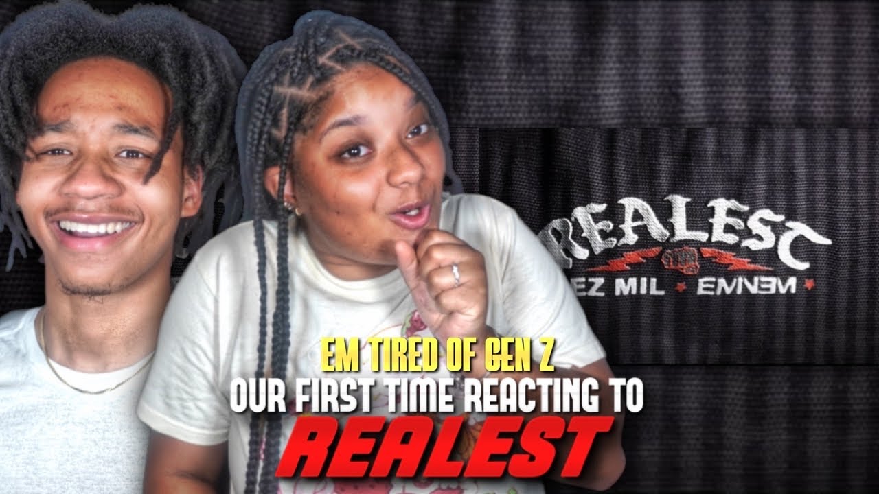 THEY BOTH WENT CRAZY AND EM THROWING SHOTS!!! EZ MIL FT. EMINEM - REALEST(REACTION)