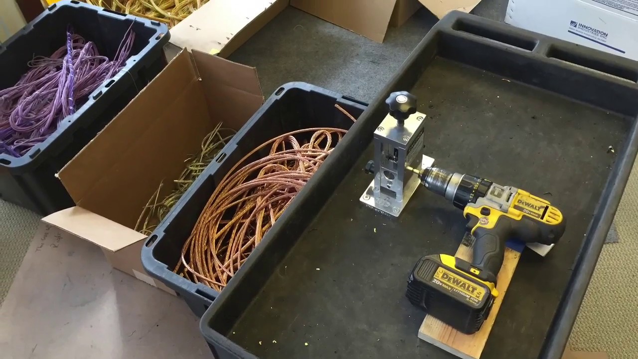 Stripmeister Wire Stripping Several Different Size Wires