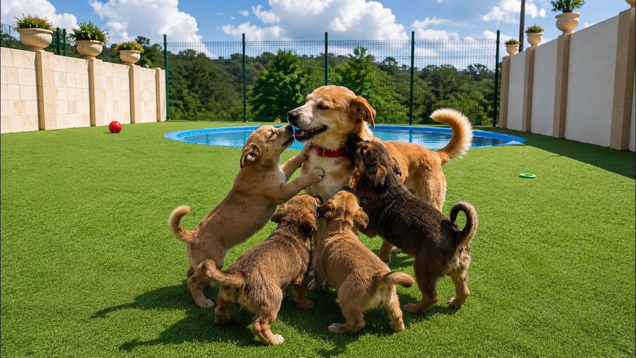 Watch This Mama Dog&rsquo;s Emotional Reunion with Her Puppies