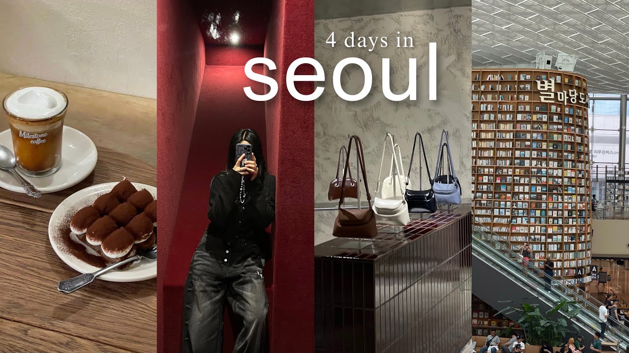 KOREA VLOG 🇰🇷 4 days in seoul, cafes, starfield library, seongsu, hannam, banpo bridge, shopping