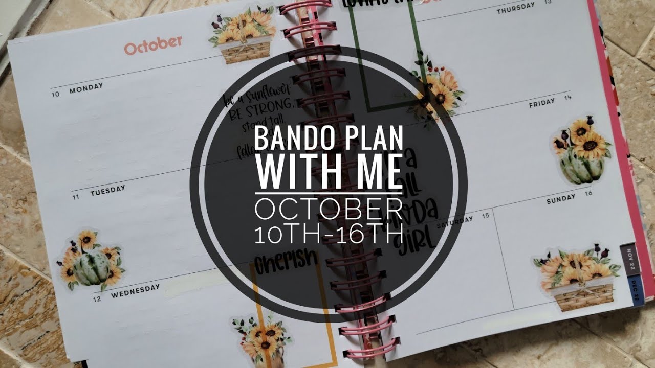 BANDO PLAN WITH ME // October 10th-16th