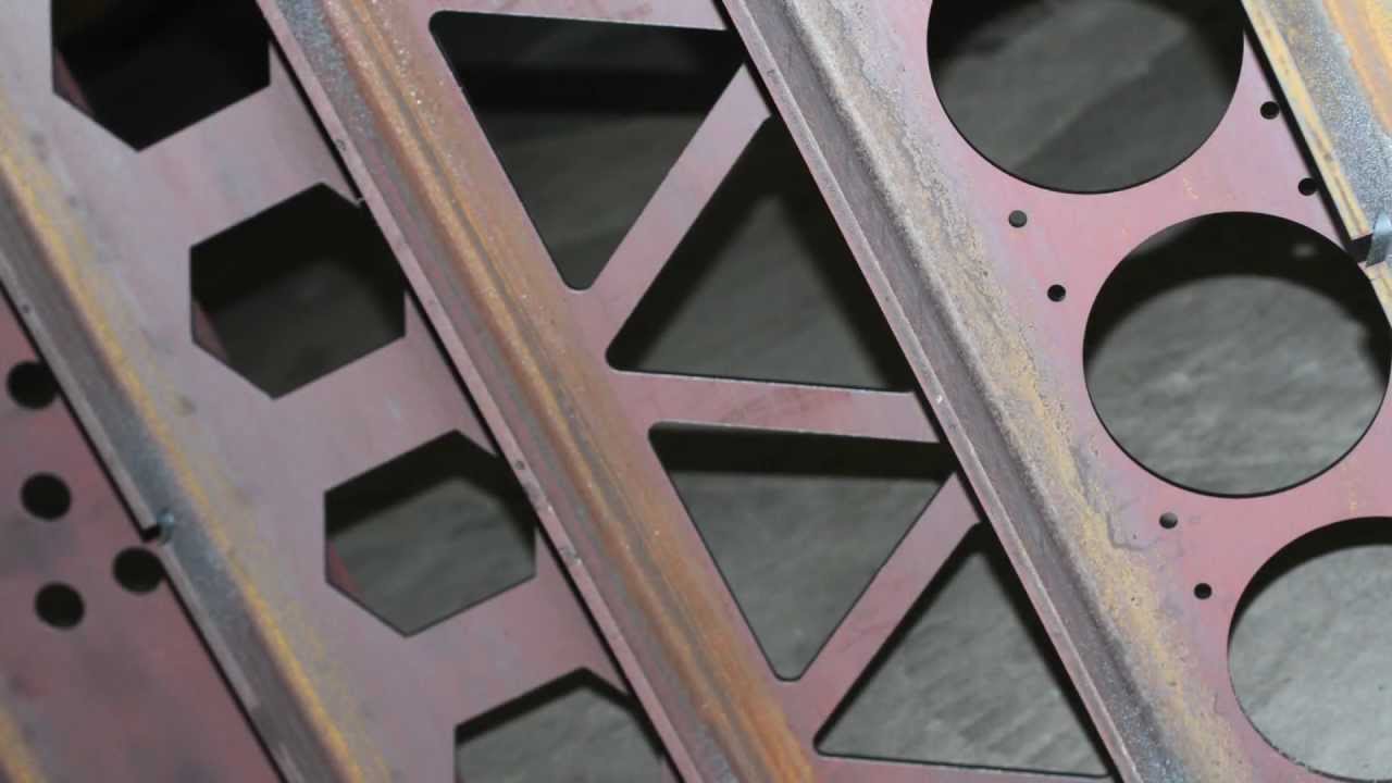 coping and cutting steel beams by using laser