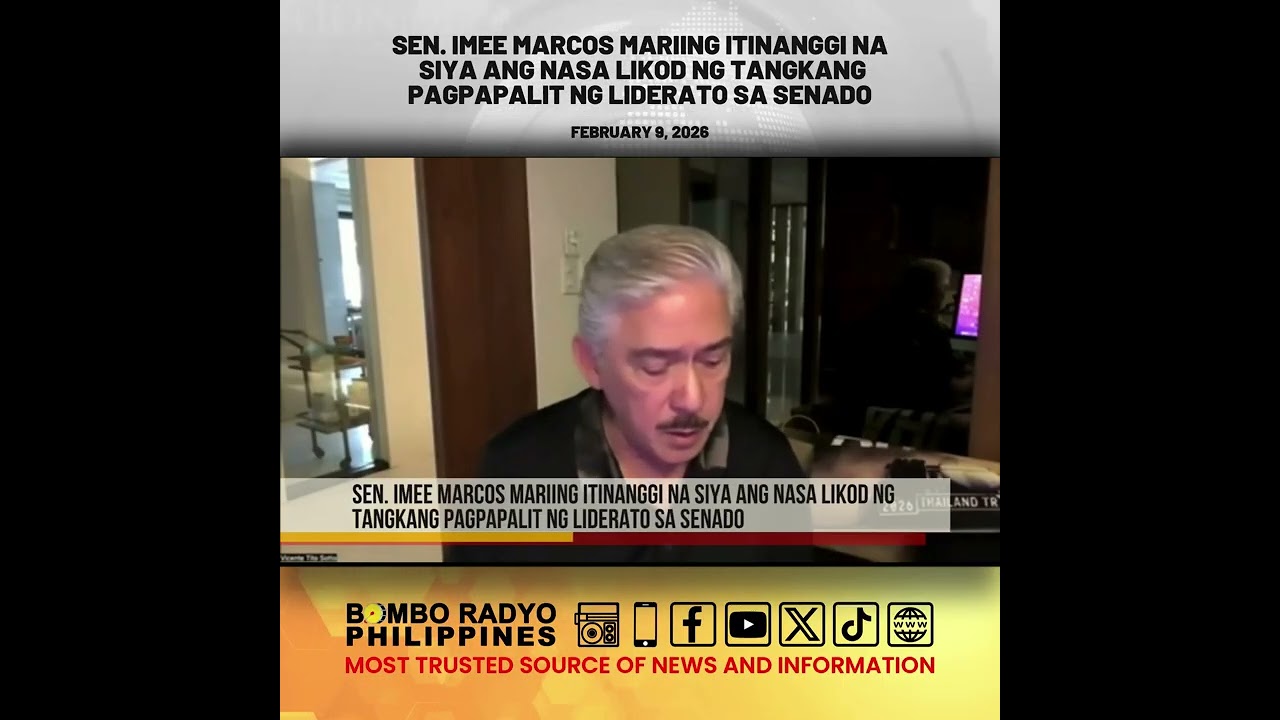 Sen. Imee mariing itinanggi na siya ang nasa likod ng tangkang pagpapalit ng liderato sa Senado