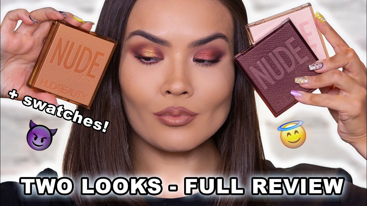 NEW HUDA BEAUTY NUDE OBSESSIONS REVIEW + LOOKS | Maryam Maquillage