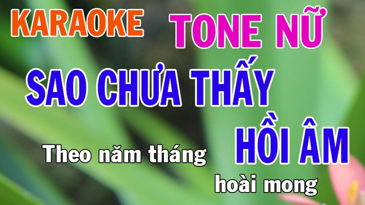 Sao Chưa Thấy Hồi Âm Karaoke Tone Nữ Nhạc Sống - Phối Mới Dễ Hát - Nhật Nguyễn