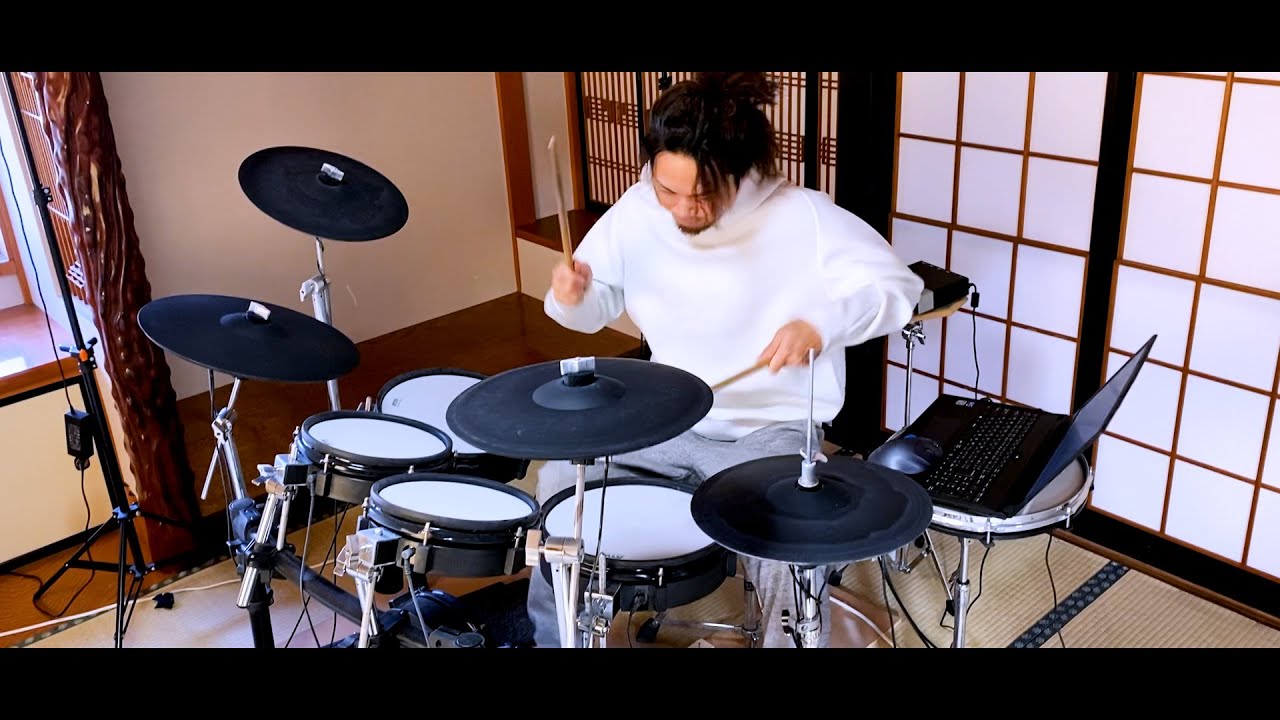 変わったリズムを叩いてみたい時に良い曲(P-MODEL - Zebra - Drum cover#90)