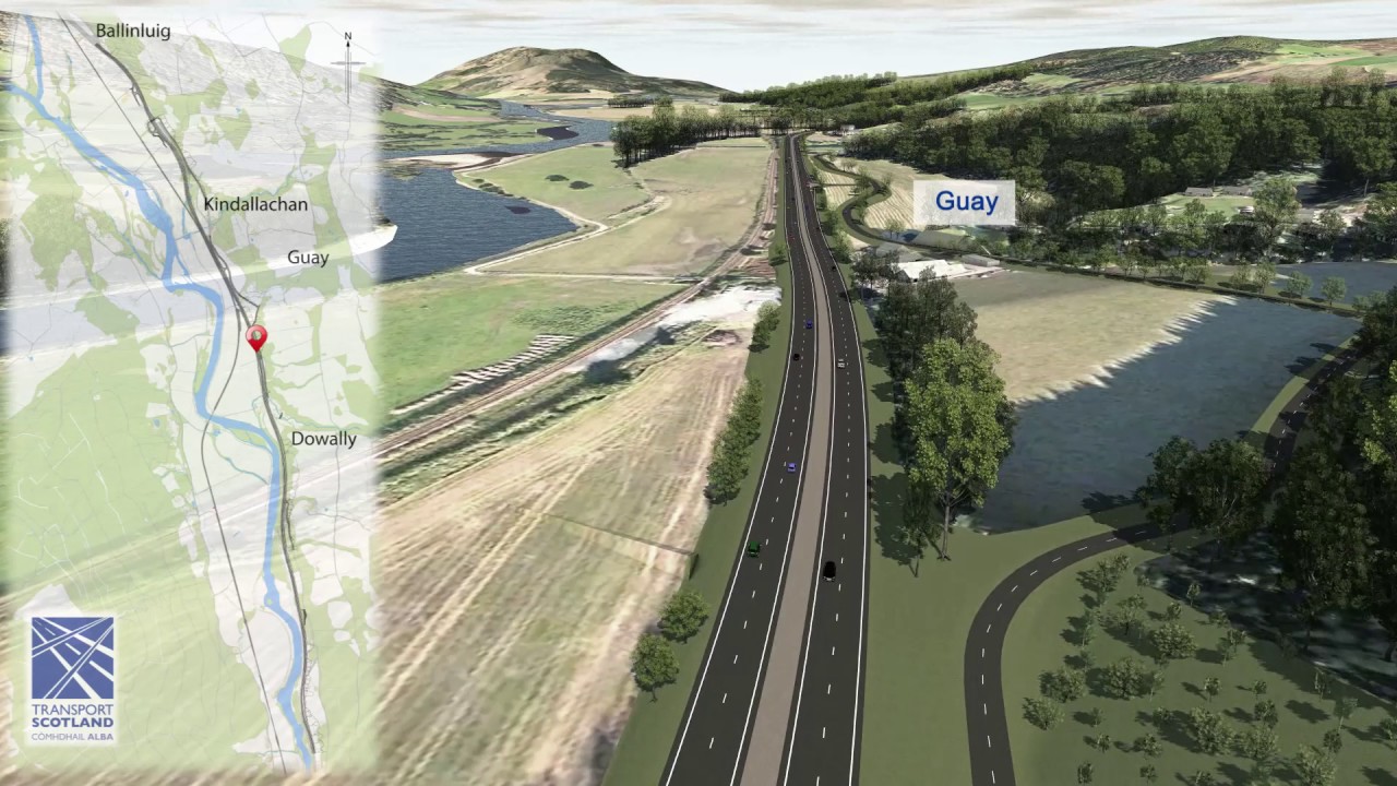 A9 Dualling: Tay Crossing to Ballinluig Preferred Option visualisation