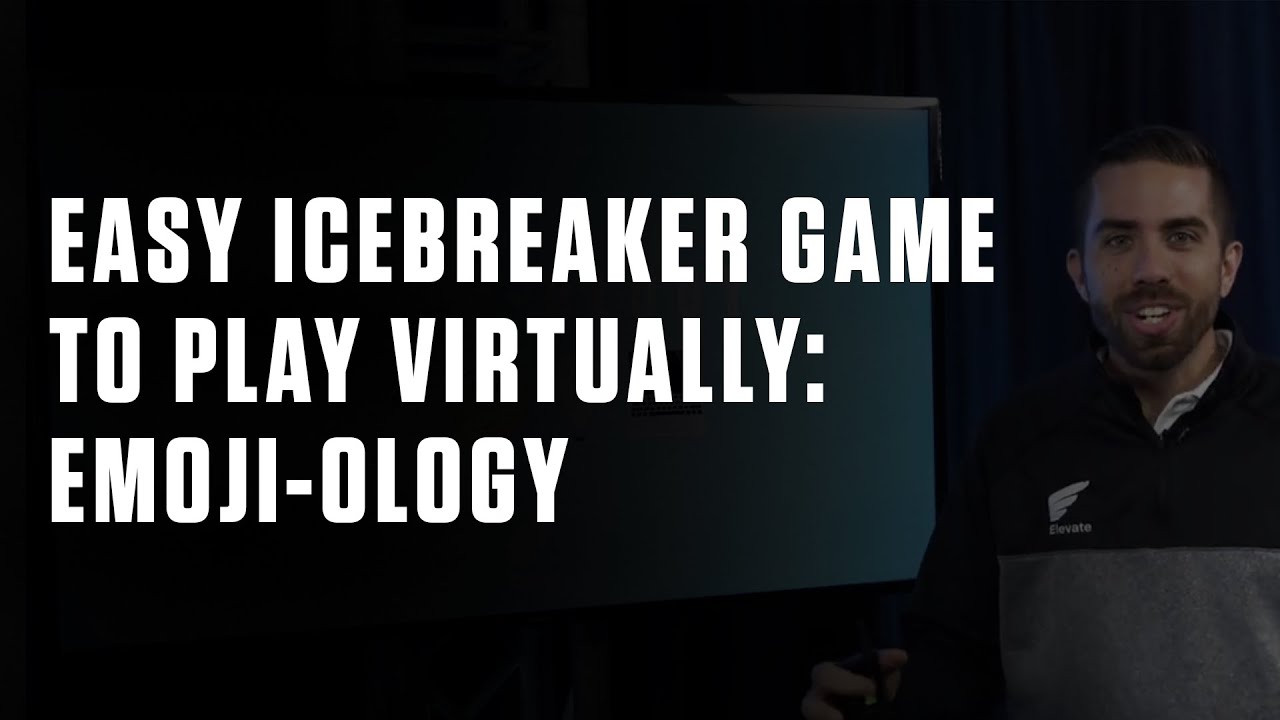 Easy Icebreaker Game to Play Virtually: Emoji-ology