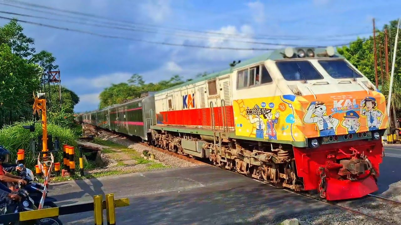 KERETA API PANJANG‼️ HUNTING 30 KERETA API NGEBUT DI PERLINTASAN MENIKUNG
