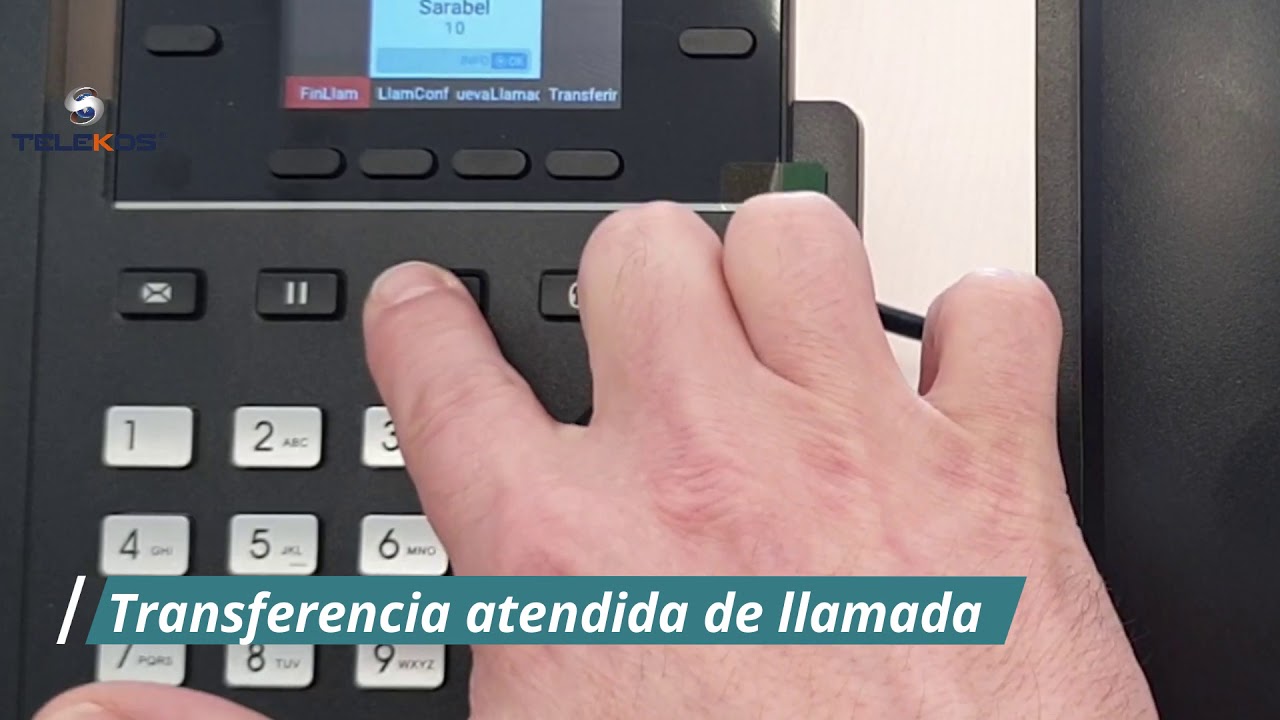 Transferencia de llamada Atendida con Grandstream GRP2613