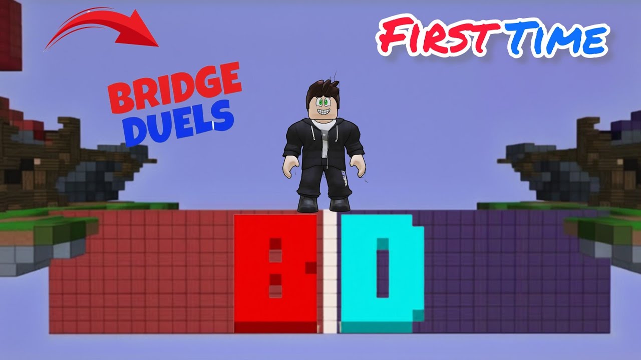 Playing Bridge Duel for the first time in ROBLOX....