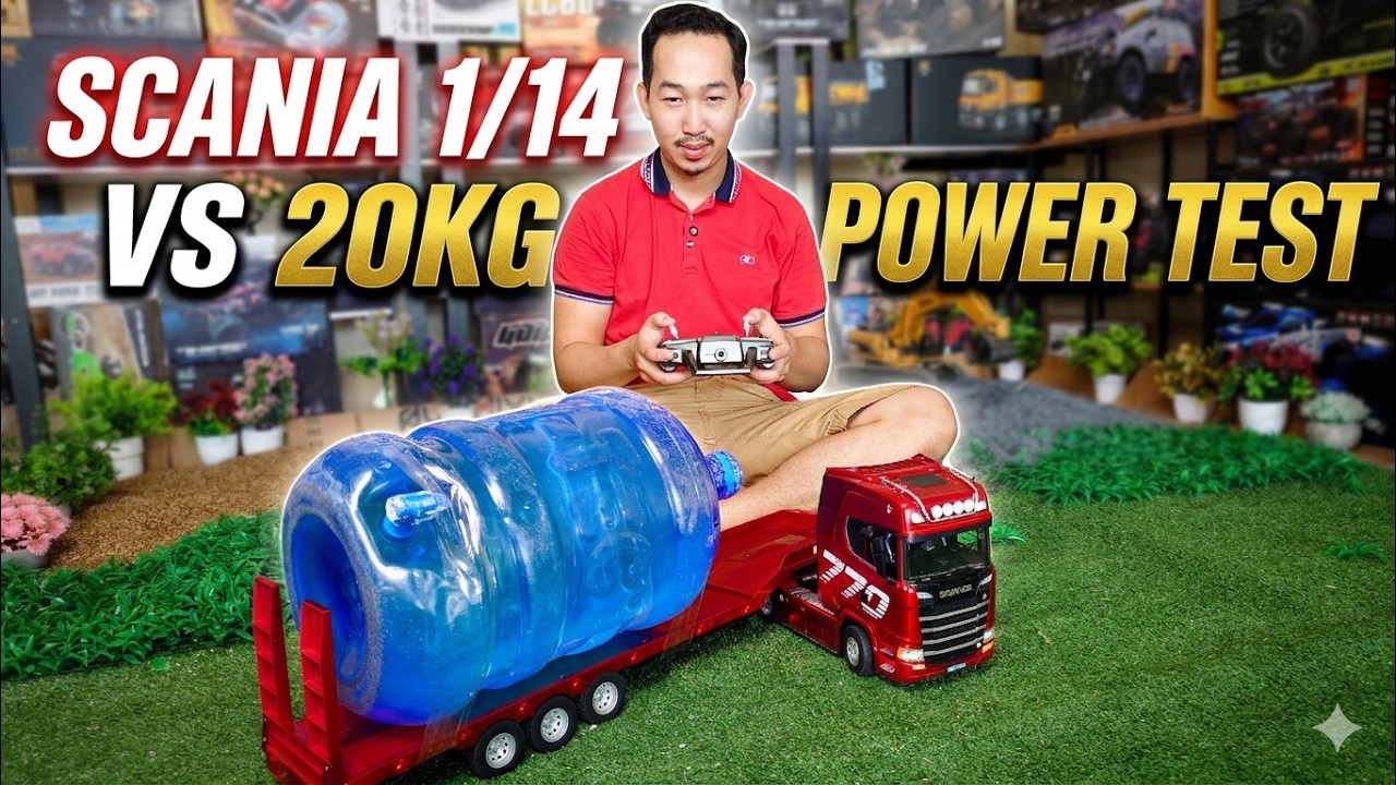 Budget RC Scania 1/14 Scale : 20KG Heavy Load Challenge