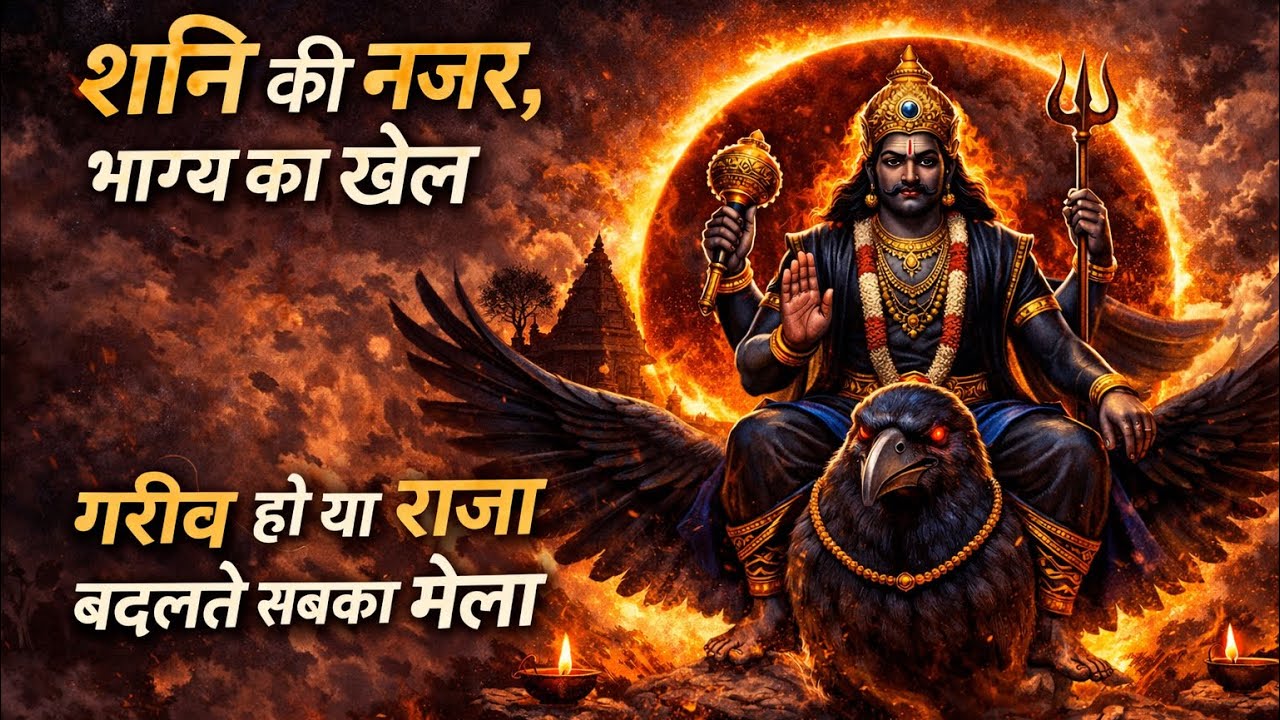जब शनि देव की कृपा होती है,तो गरीब भी राजा बन जाता है 🙏🔥जय शनिदेव #shanidev #saturday #bhakti #song 
