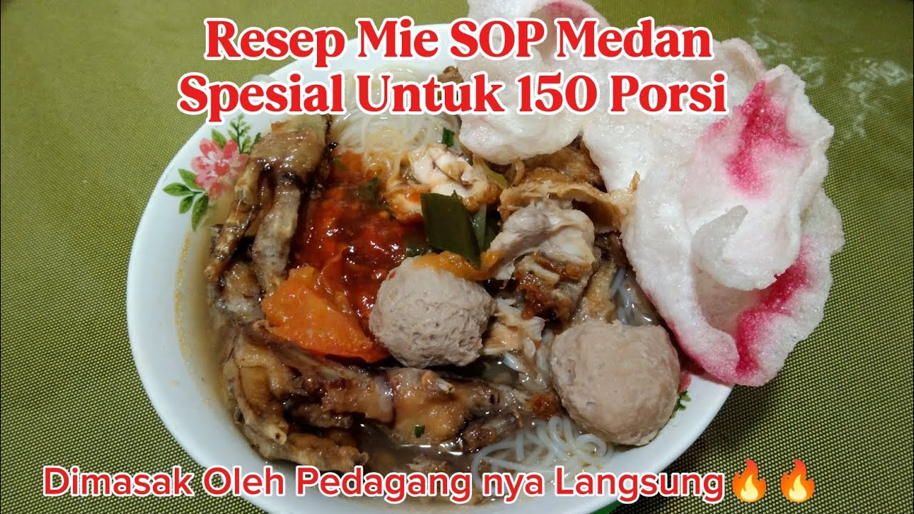Resep Mie Sop Medan Dimasak Langsung Oleh Pedagang nya | Intip Bumbu Rahasia nya