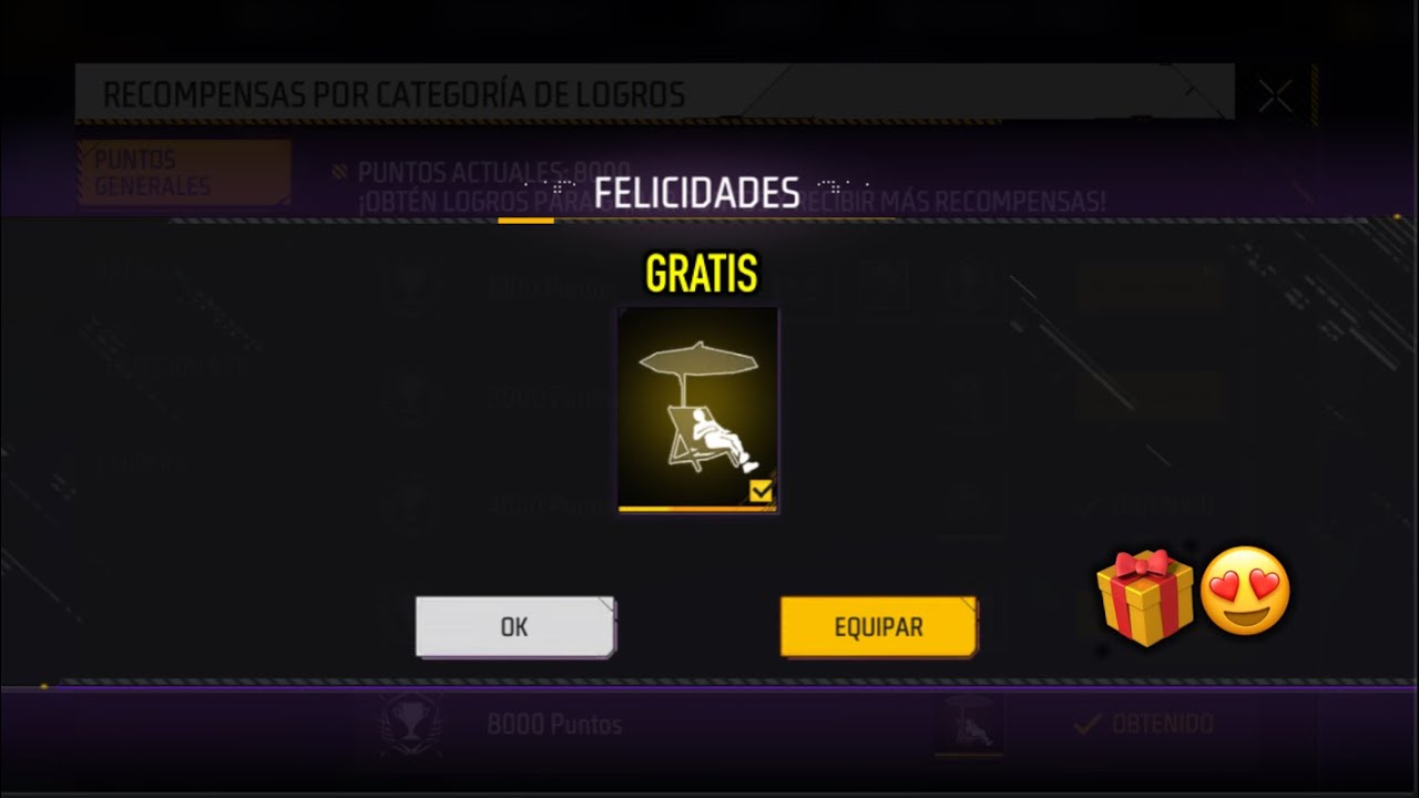 ESTE es el TRUCO par CONSEGUIR RAPIDO el EMOTE SILLA DE PLAYA GRATIS en FF LATAM 🎁🧐 *emote bug*