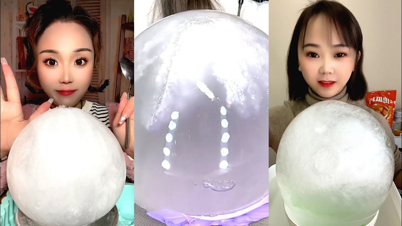 SOLO BALLOON ICE EATING / HARD ICE / WHITE ICE. ICE EATING