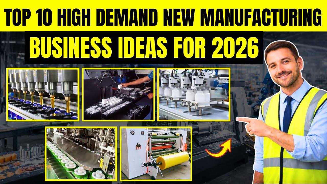 Top 10 High Demand New Manufacturing Business Ideas for 2026