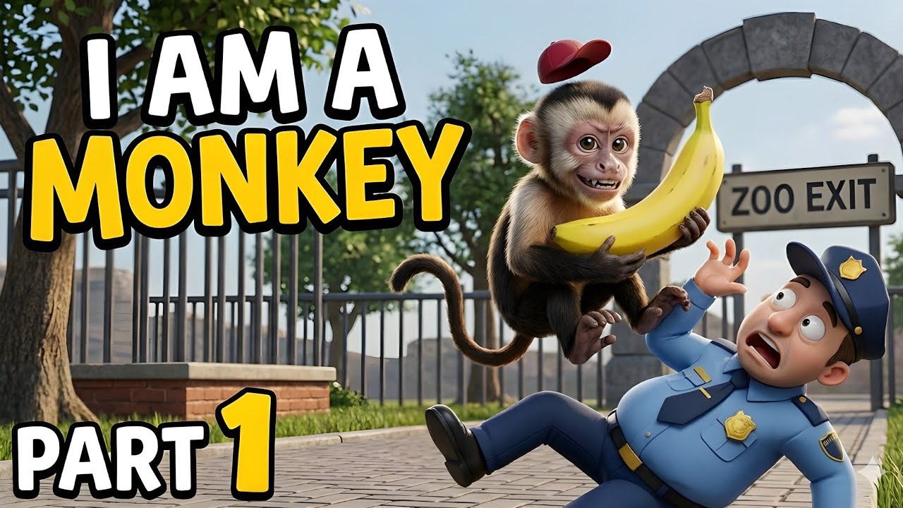 I AM A MONKEY AND CAN I ESCAPE FROM THE ZOO 🐒🤡 | I AM A MONKEY GAMEPLAY | PART 1