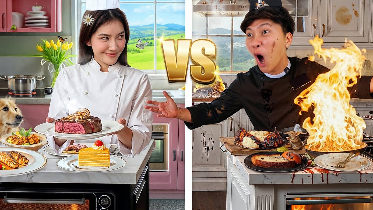 แข่งทำอาหารแบบสุ่มประเทศ เชฟเป็ด VS เชฟอร !