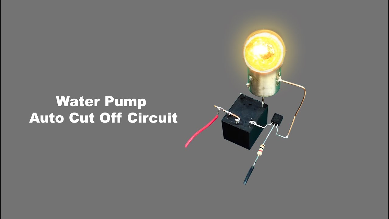 How To Make Water Pump Auto Cut Off Circuit - RK Electronics Karachi