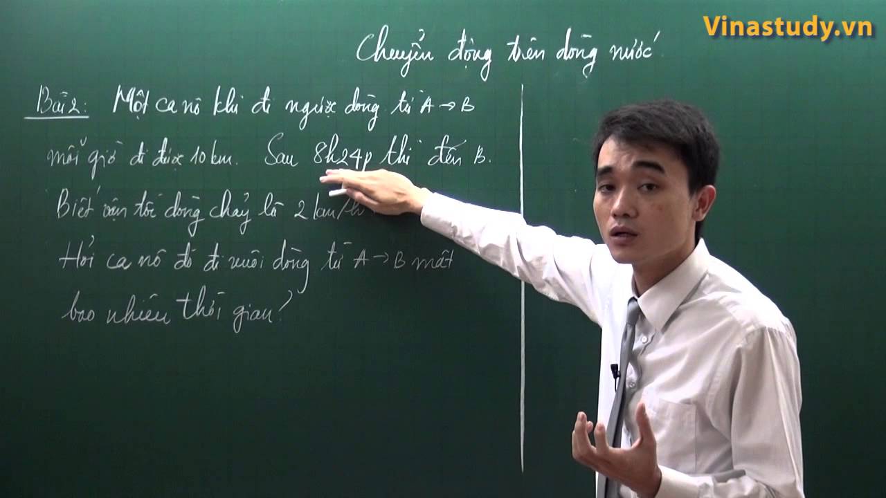 Chuyển động lớp 5 - Phương pháp giải bài toán chuyển động trên dòng nước - Liên hệ 0932393956