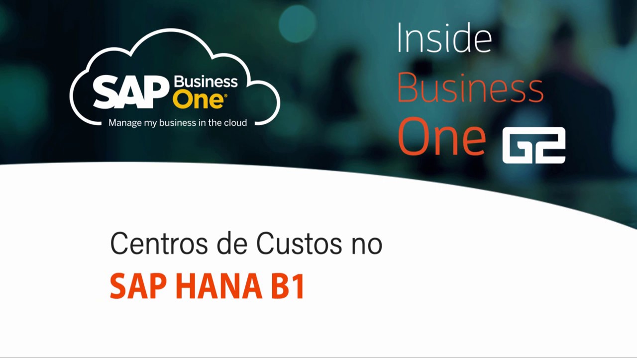 Funcionalidades ERP SAP Business One - Centros de Custos
