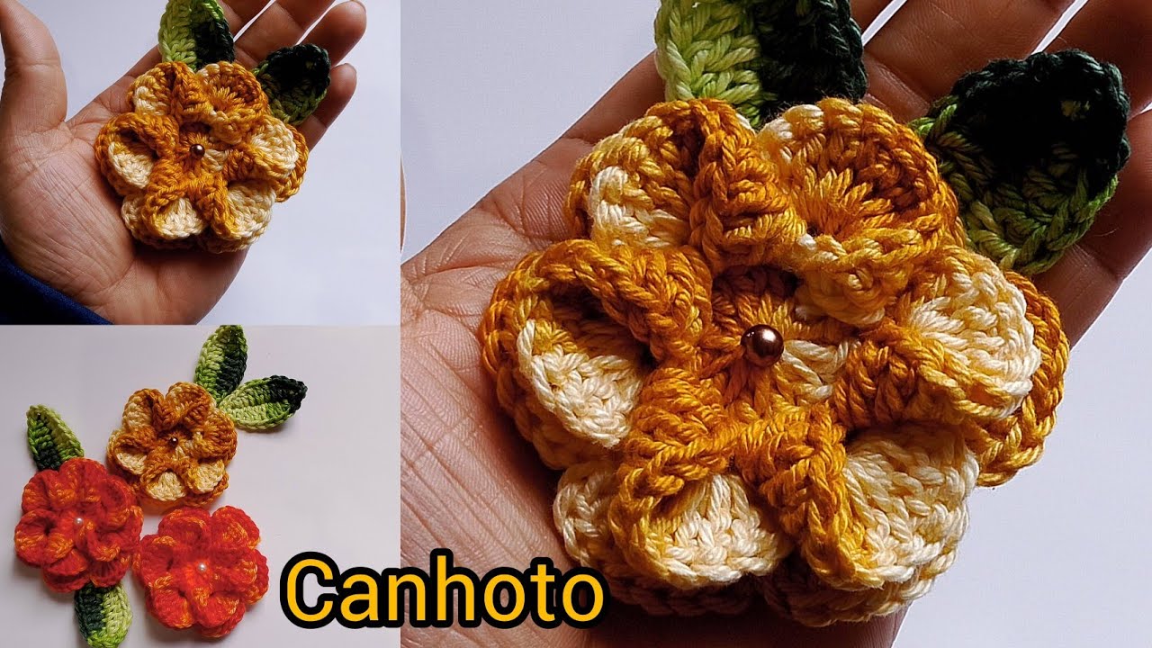 FLOR DE CROCHÊ CARACOL VERSÃO RAPIDA E ECONÔMICA