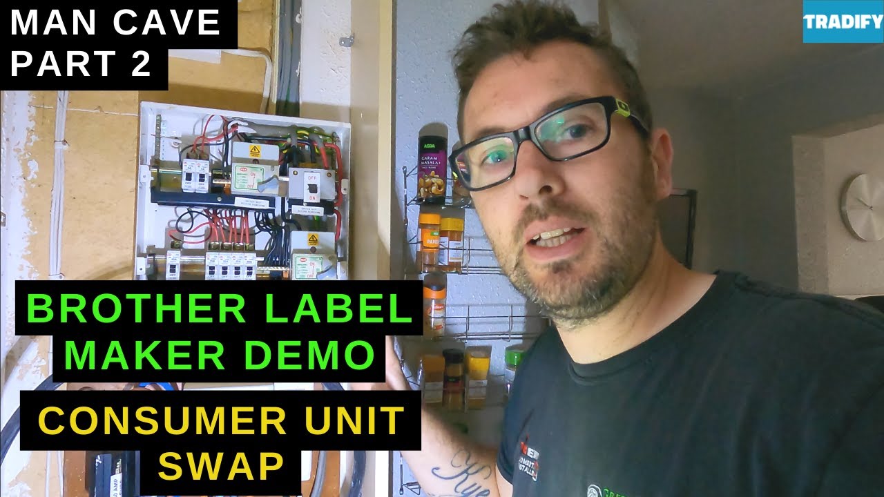 BROTHER LABEL MAKER DEMO ON A CONSUMER UNIT