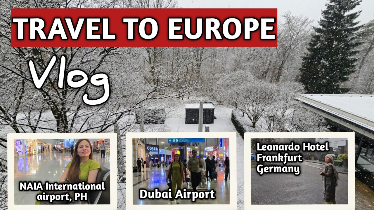 EUROPE VLOG - MY 19hrs TRAVEL JOURNEY PHILIPPINES TO FRANKFURT GERMANY / fe napa