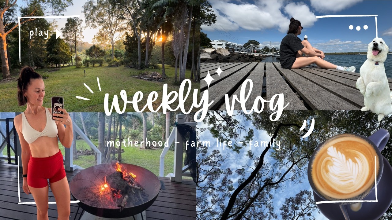 Weekly Vlog - parent life - farm stay - weekend as a family