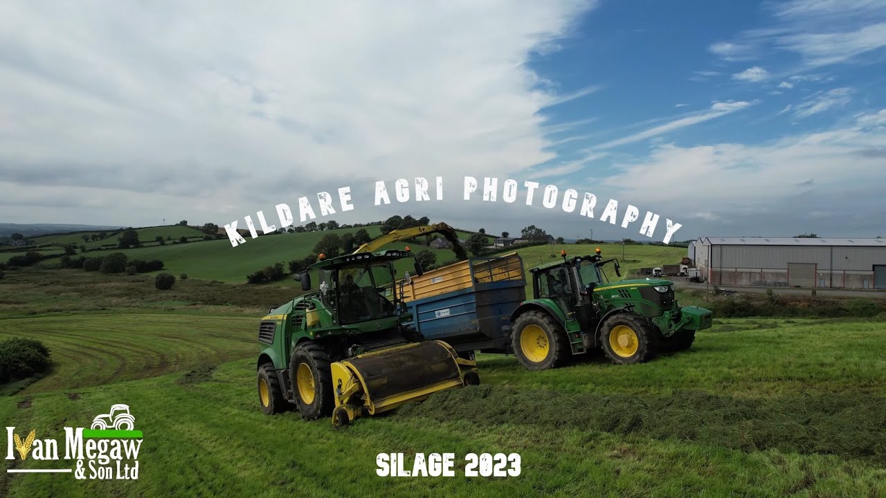 Ivan Megaw and son LTD at silage 2023 ~9700i and volvo110H