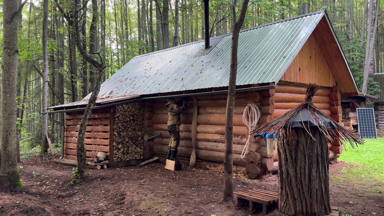 I CAN SURVIVE EVEN -50&deg;C IN THIS CABIN! PREPARATION FOR A HARSH WINTER. Off-Grid