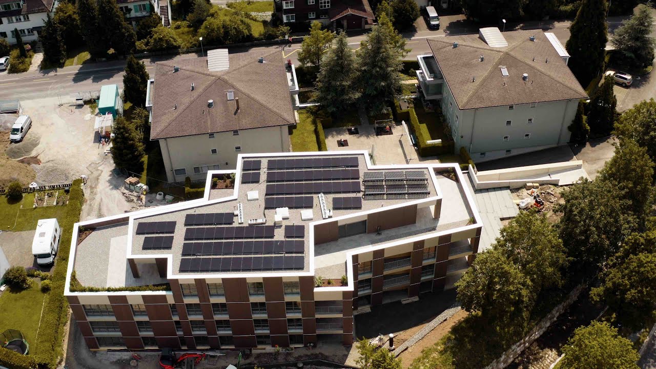 Prosumer example - an energy optimized apartment building in Switzerland
