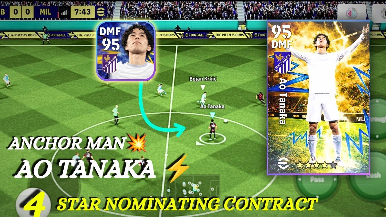 Ao Tanaka 4⭐ Nomination Contract Review |  Anchor Man DMF | eFootball 2026