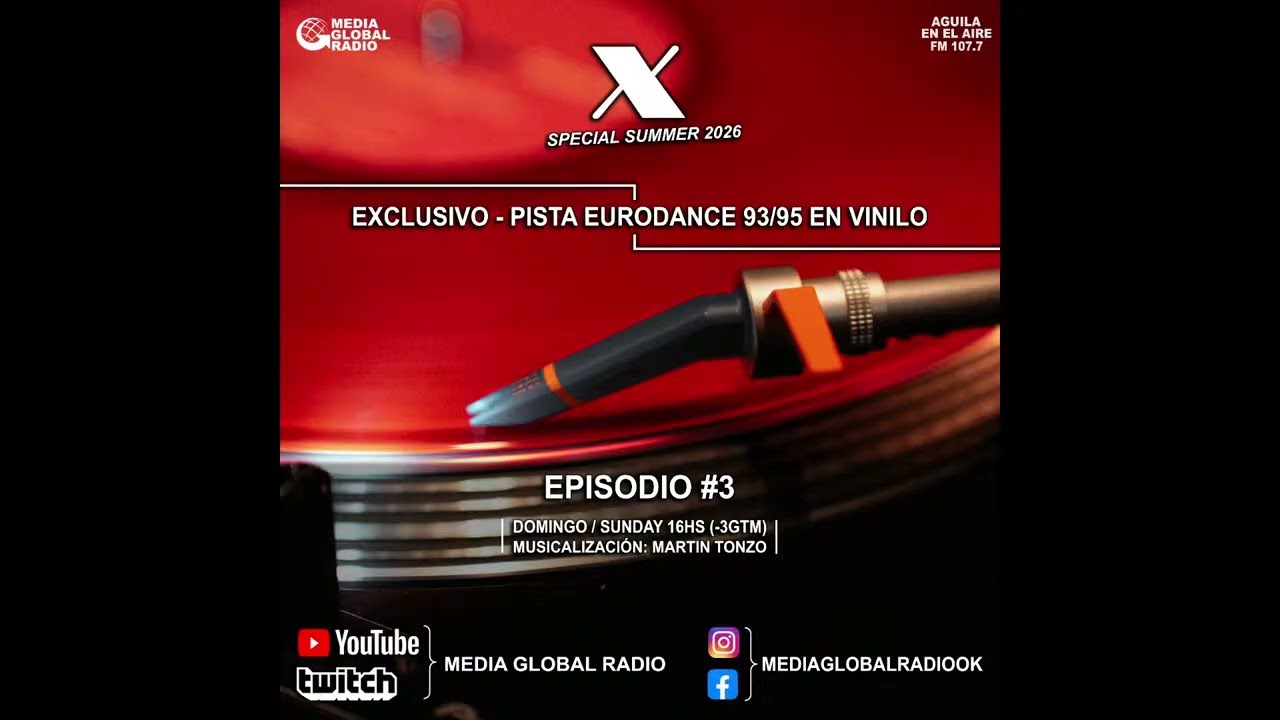 ESPECIAL VERANO 2026 - PISTA EURODANCE 93/95 EN VINILO - CON MARTIN TONZO - ESTUDIOS HITHOUSE - MGR