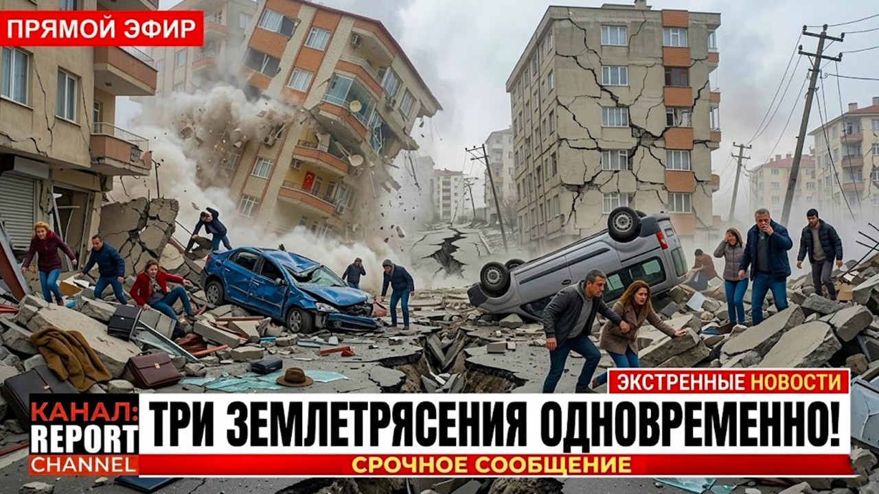 ШОК в Денизли! Мощнейшее ЗЕМЛЕТРЯСЕНИЕ в Турции: люди в панике БЕГУТ из рушащихся домов!