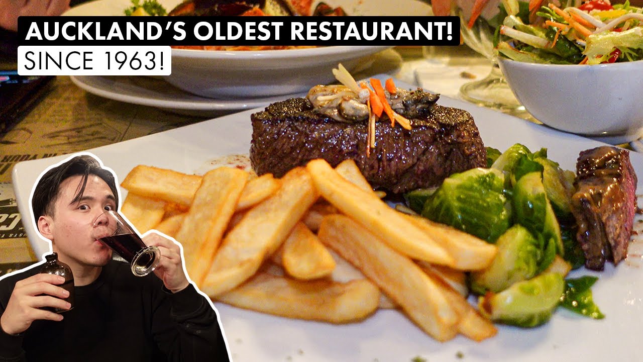 Eating at the OLDEST RESTAURANT in AUCKLAND! | Tony's Steakhouse + Best Kiwi Toasties