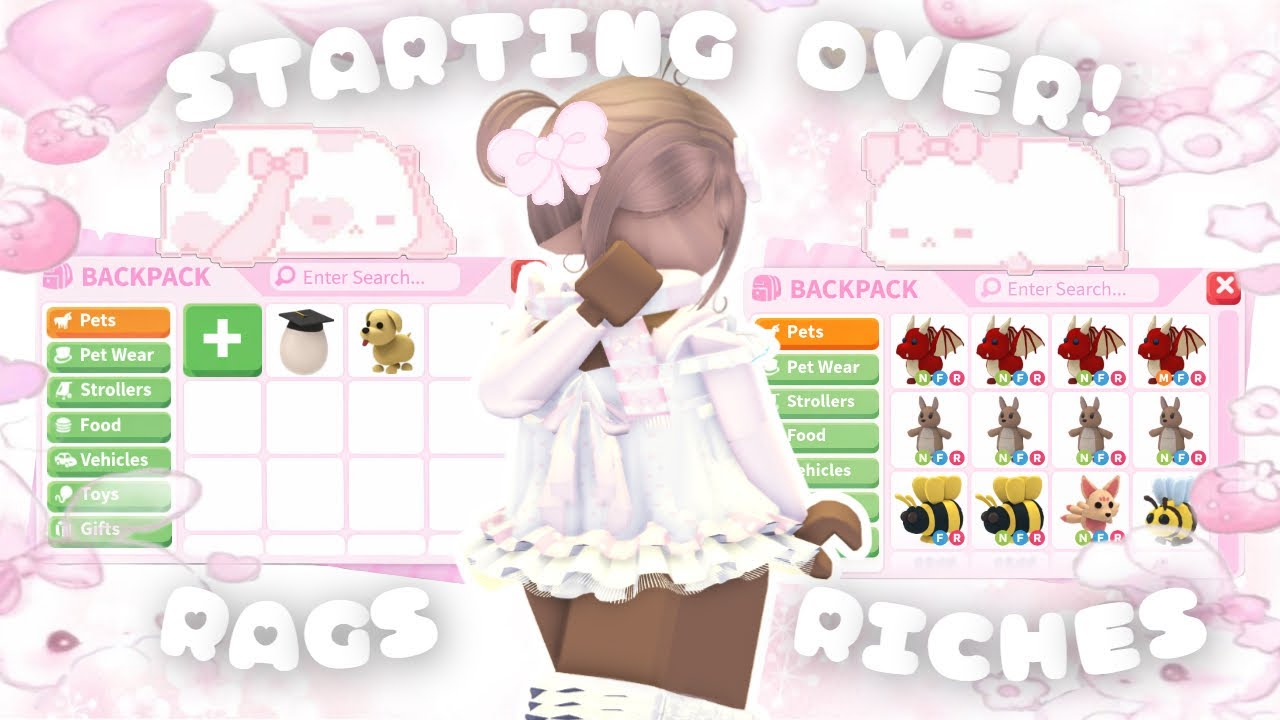 ♡ Starting Over in Adopt Me! Episode 1 | Rags To Riches Challenge | ChristinaMichellePlayz