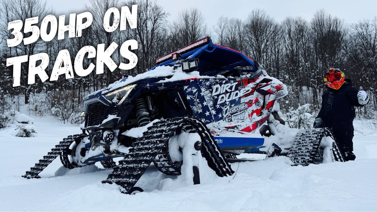 Are Tracks Worth It? 350HP Turbo Pro R Snow Test