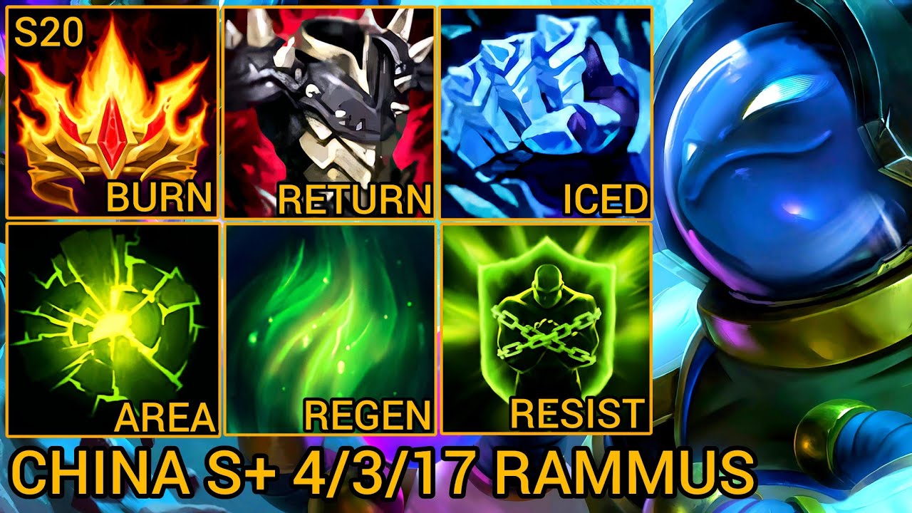 RAMMUS Tanky Jungle, Hits Like a Truck - China Wild Rift New Build & Runes By Tiarty