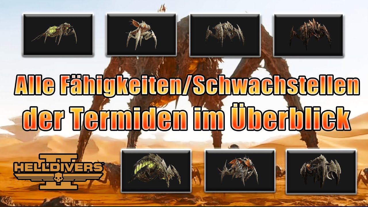 Helldivers 2 Termiden Fraktion: Die F&auml;higkeiten und Schw&auml;chen aller Einheiten erkl&auml;rt